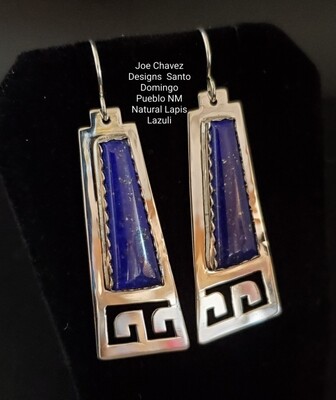 Sterling silver earrings with High-grade Lapis Lazuli