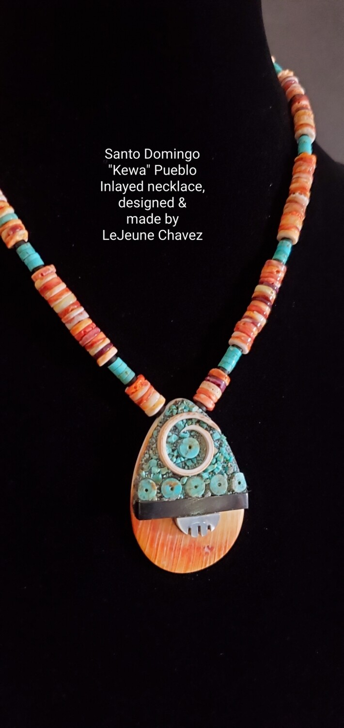 Traditional style Santo Domingo "Kewa" Pueblo necklace