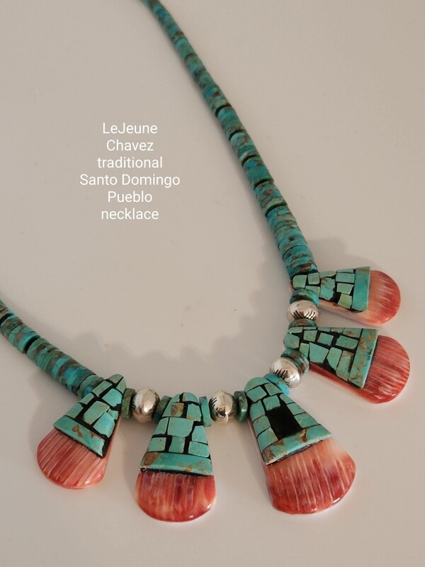 Kingman Turquoise, Inlayed Pendents, handmade silver beads 