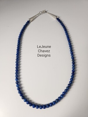 Natural high-quality Lapis Lazuli bead necklace
