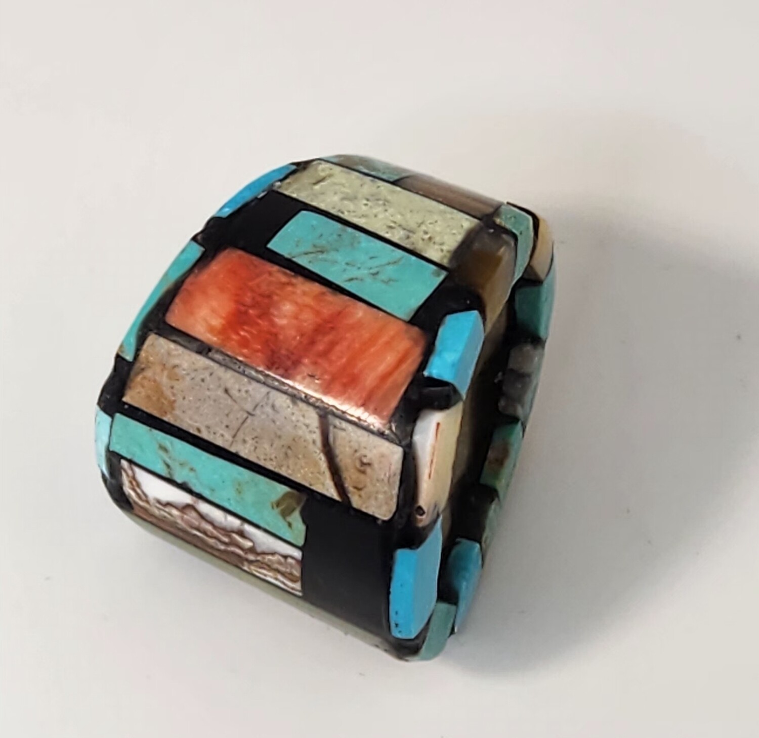 Inlayed Slider with various stones &amp; shells