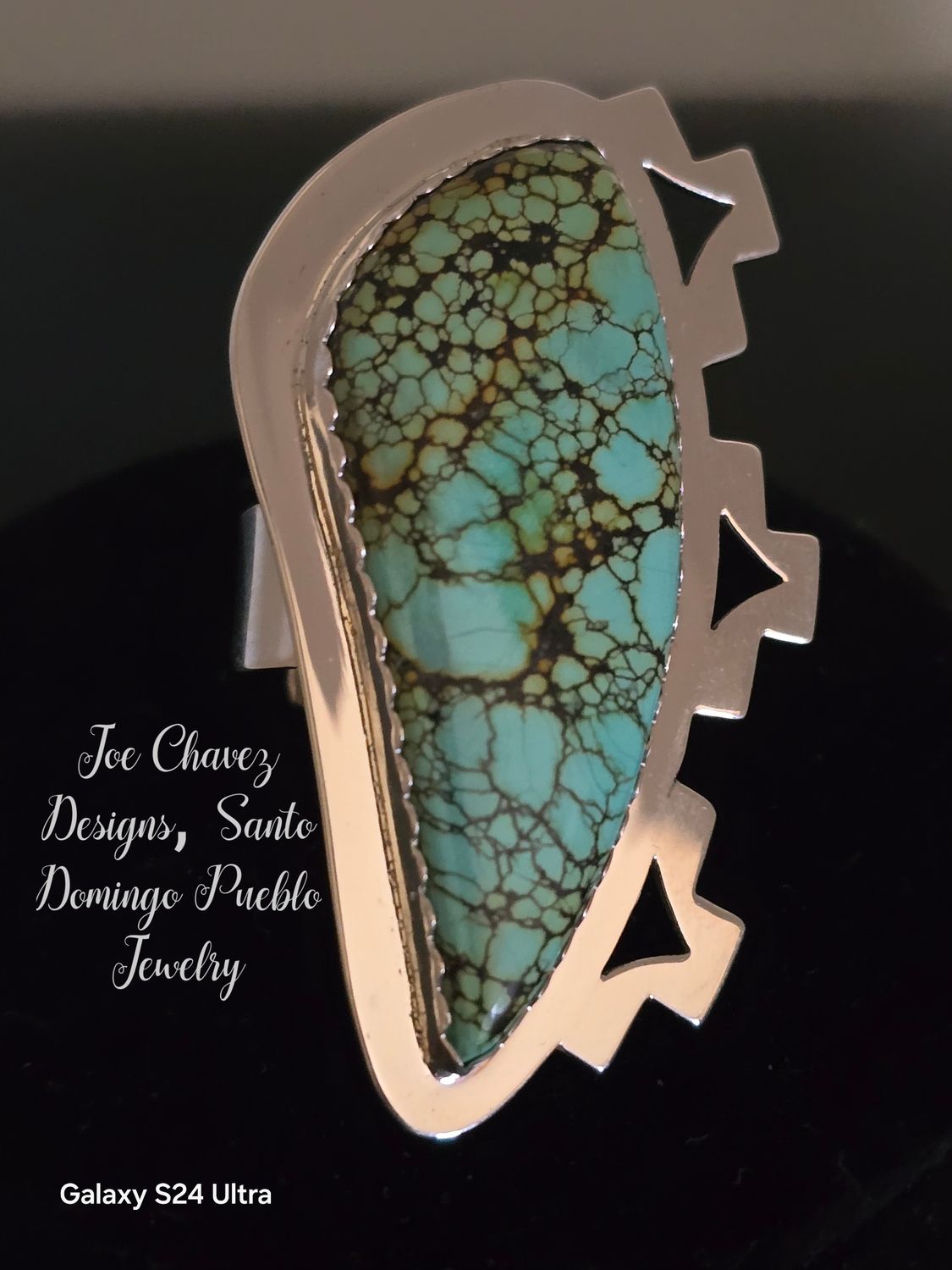 Black Jack Turquoise adjustable ring