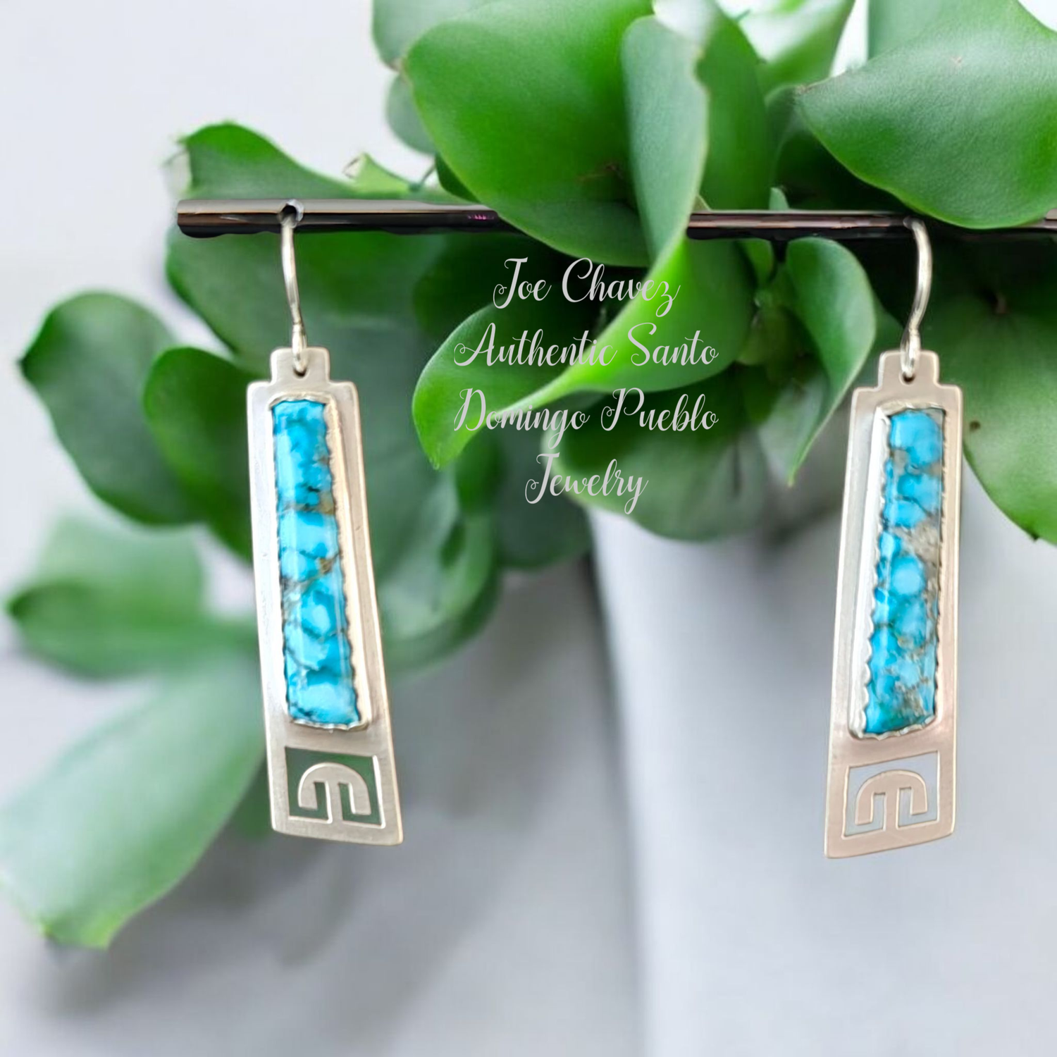 Sterling silver brushed finish polish. Beautiful Blue turquoise w/matrix