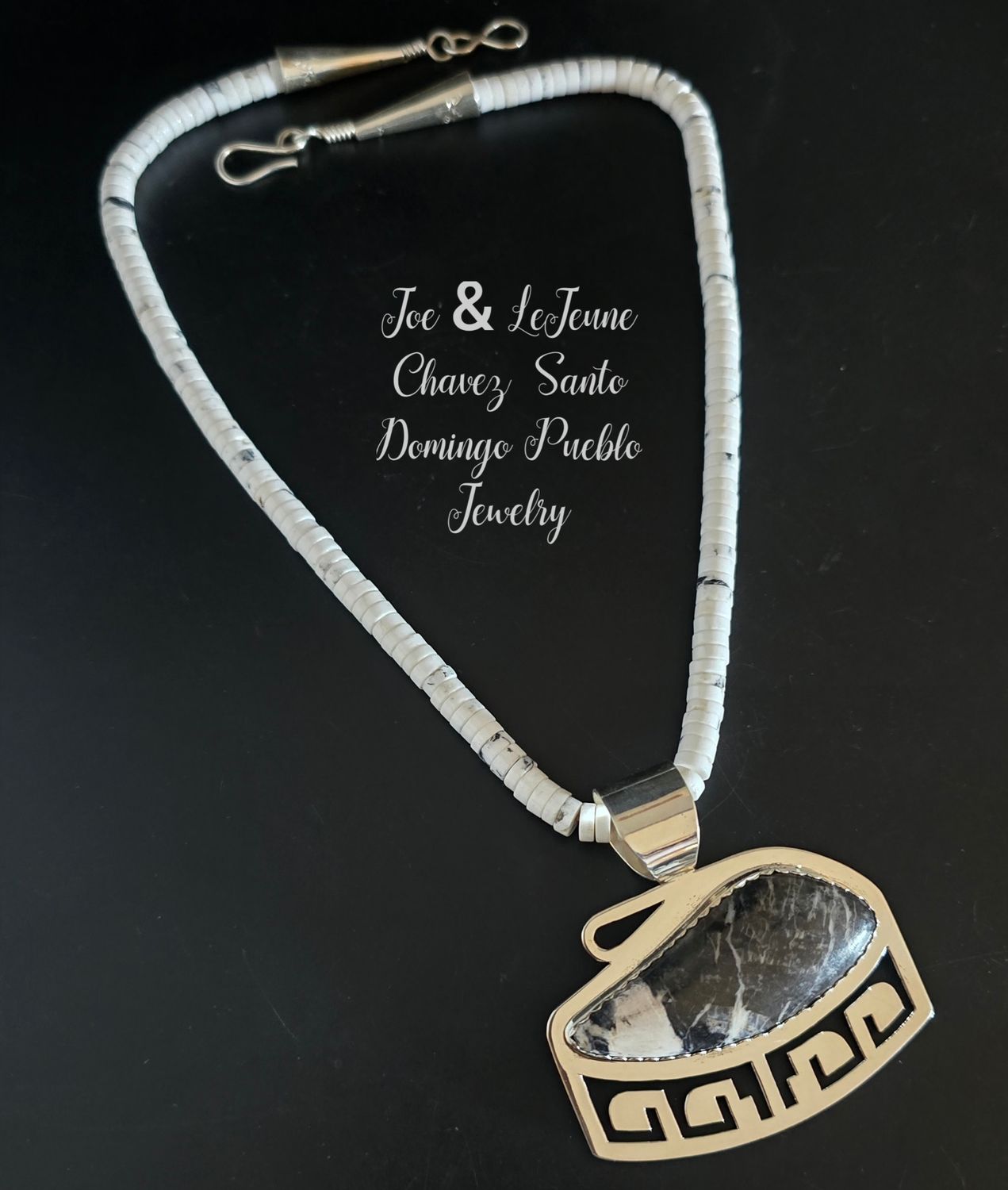 Natural White Buffalo stone necklace/Pendent