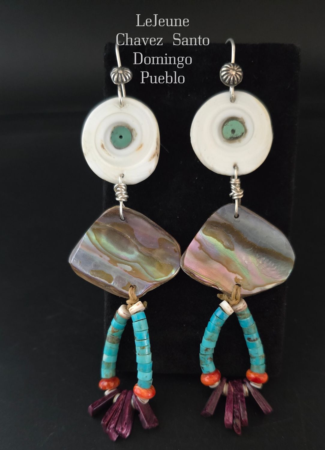 "CHACO SERIES COLLECTION"  Inlaid shell with  turquoise Jacla