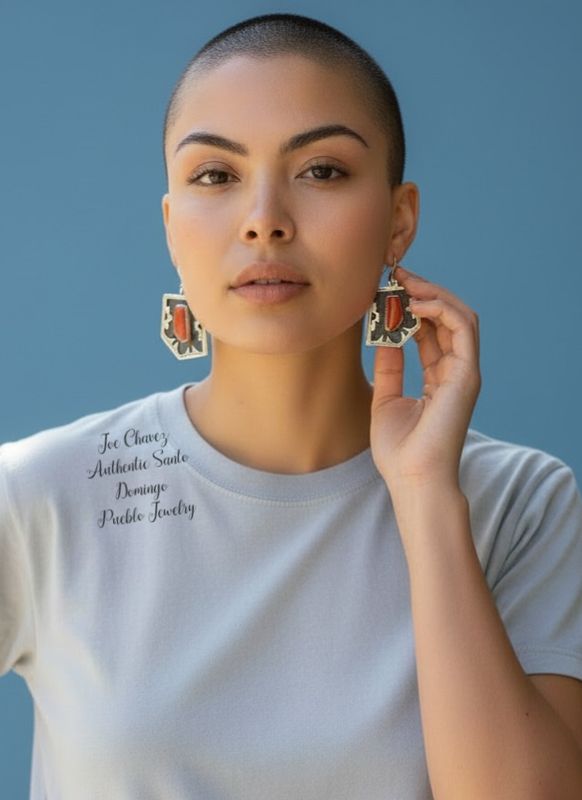 Sterling silver Overlay earrings with high-quality Mediterranean Coral