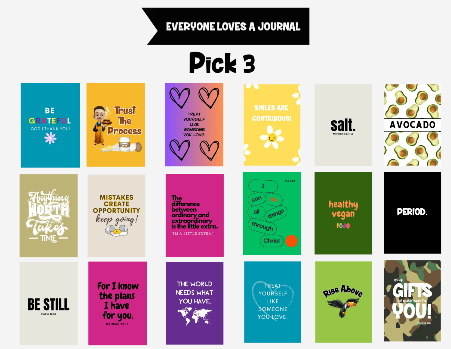 Everyone Loves a Journal Bundle - Pick Three (3)!