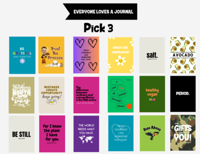 Everyone Loves a Journal Bundle - Pick Three (3)! Everyone Loves a Journal Bundle - Pick Three (3)!
