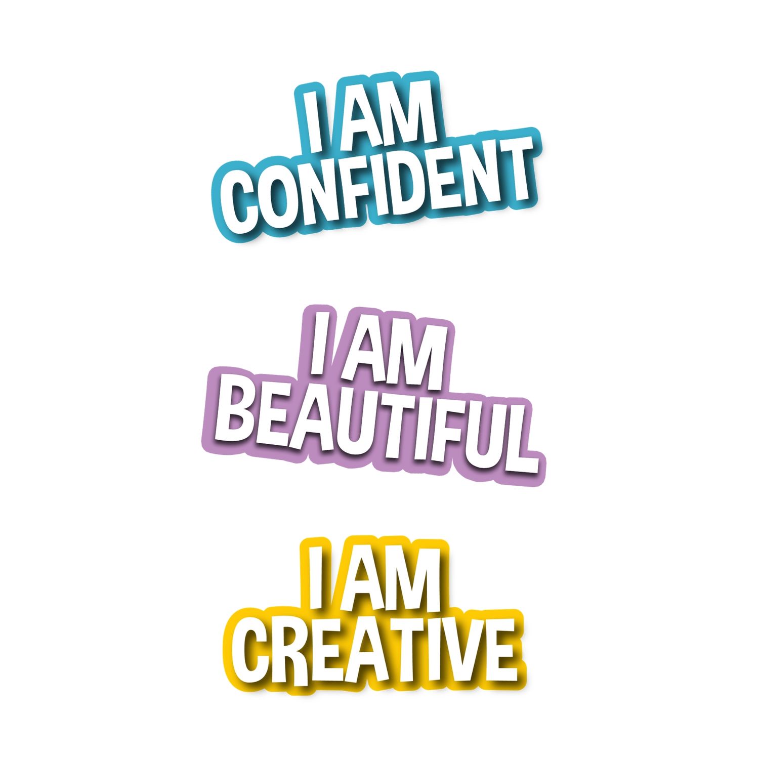 ​I Am Beautiful Sticker Set Collection