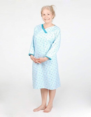 Patterned Flannel Nightgown