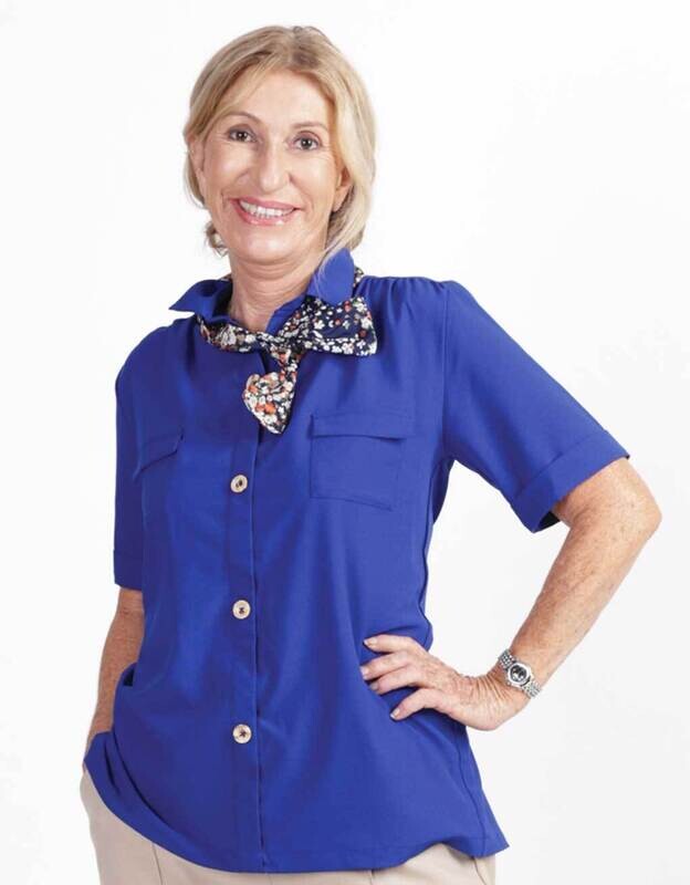 Plain Blue Blouse