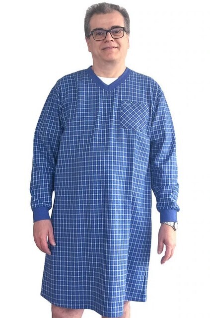Blue Flannel Nightshirt (Milo)