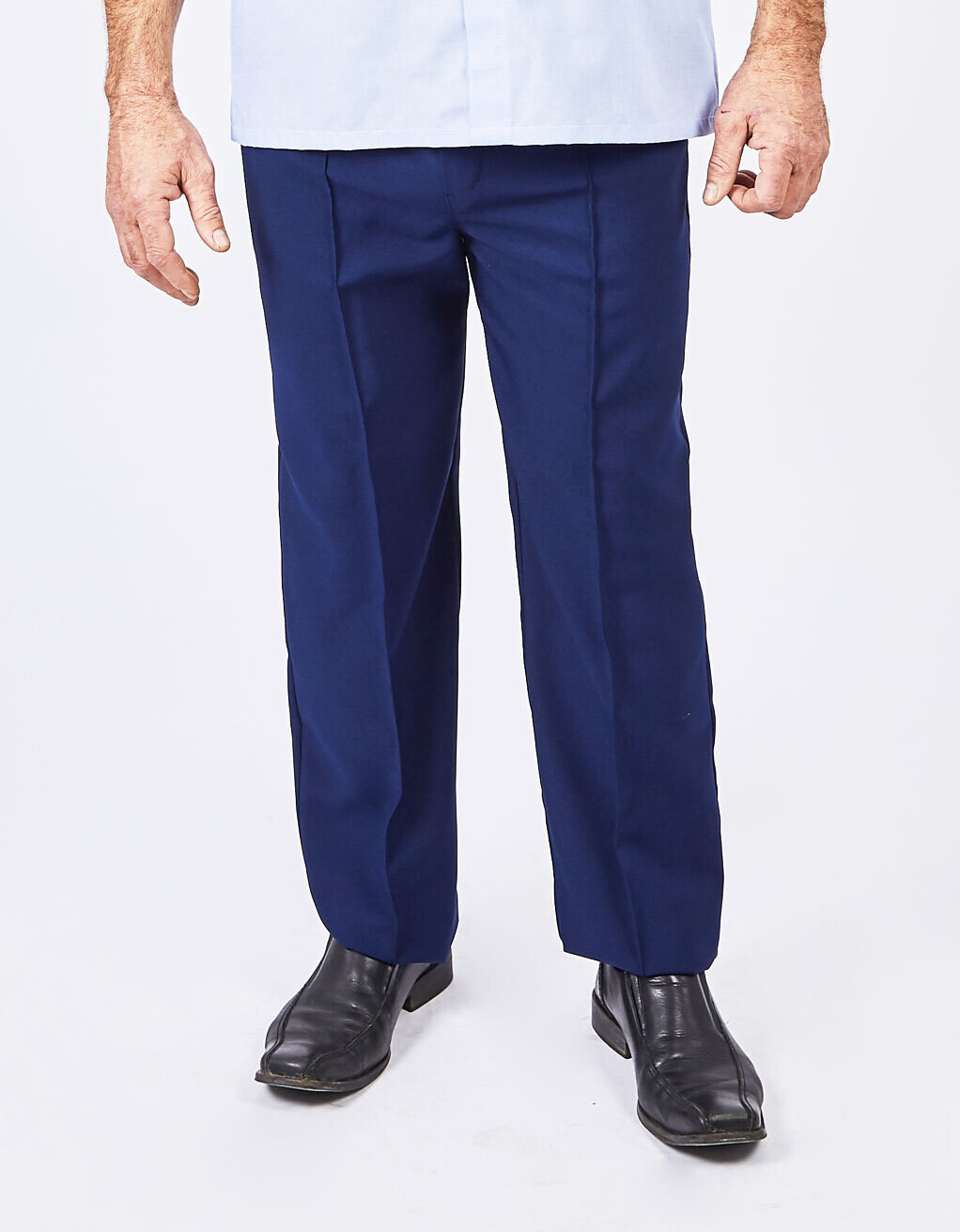 Mens Elastic Waist Pants w/ Pockets