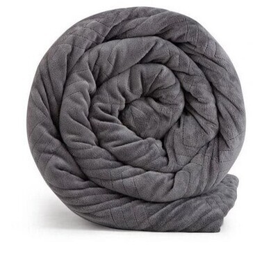 Classic Grey Weighted Blanket With Duvet Cover