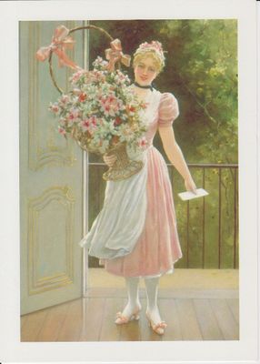 Birthday Greeting Card with Postage Stamp