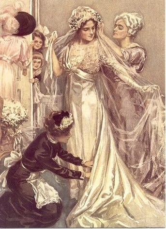 Wedding Greeting Card with Postage Stamp
