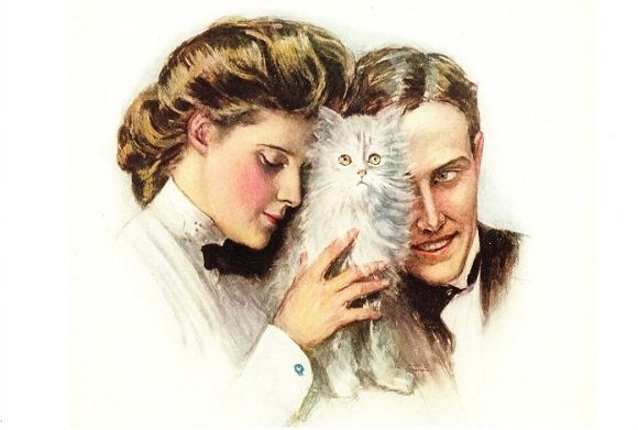 Anniversary Greeting Card with Postage Stamp