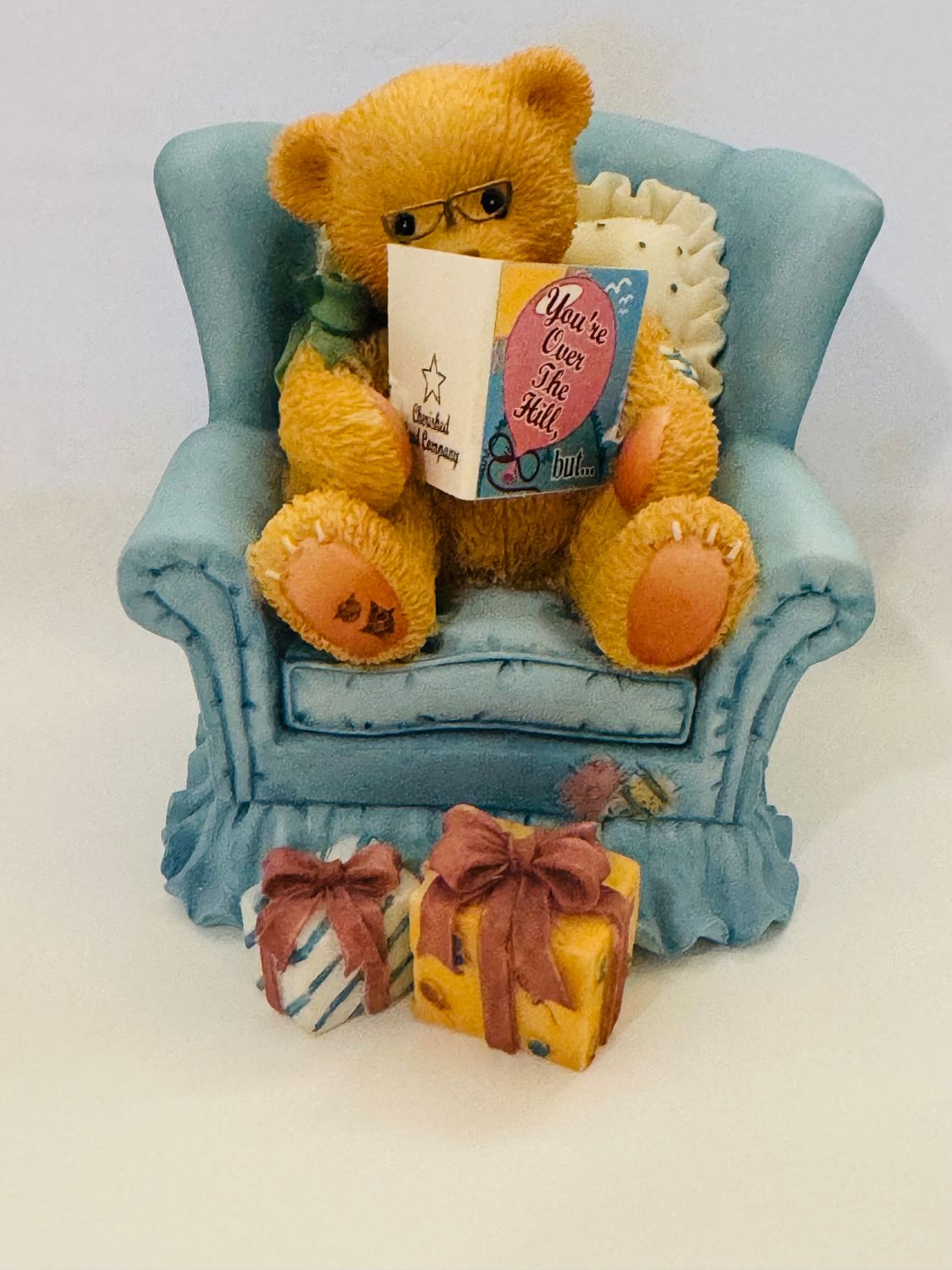 Cherished Teddies - New Vintage 1997 - Figurine- Golden Years Birthday - Growing Better Each Year