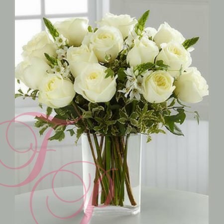 Arreglo Floral de Rosas Pureza