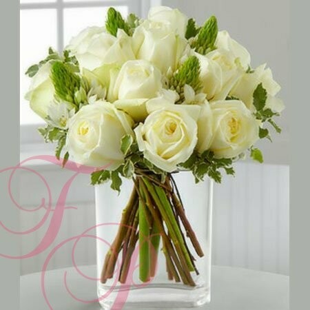 Arreglo Floral de Rosas Pureza