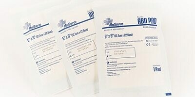 ABD Pad, Sterile , 5" x 9" (Bx/25