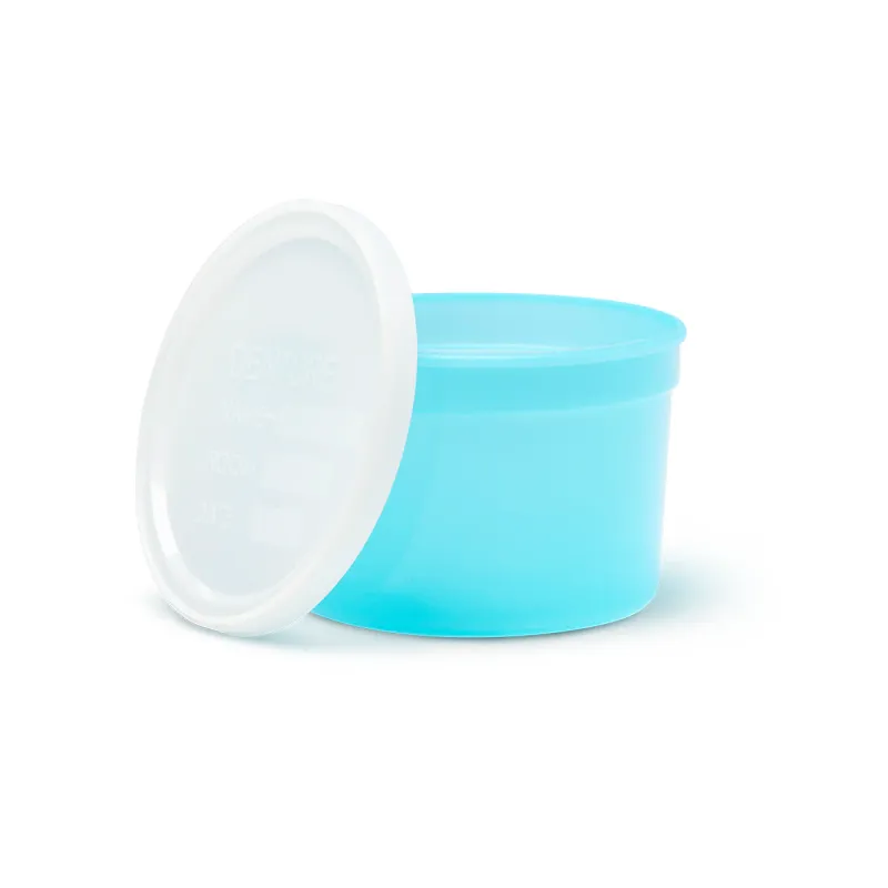 ROUND DENTURE CUP WITH LID