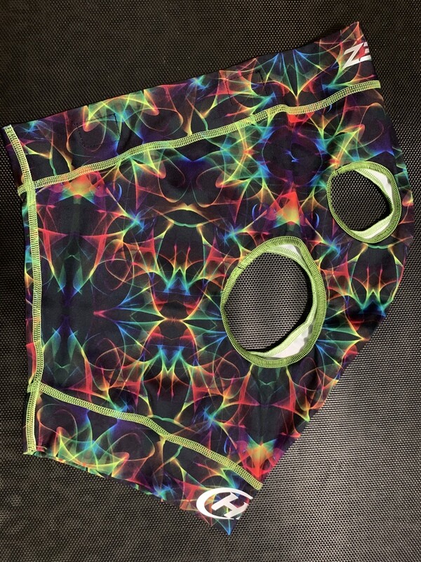 Hidez Printed Mask - small - in-stock “laser lights”