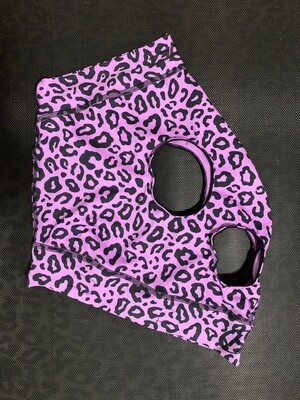 Hidez Printed Mask - medium - in-stock “lavender cheetah” print