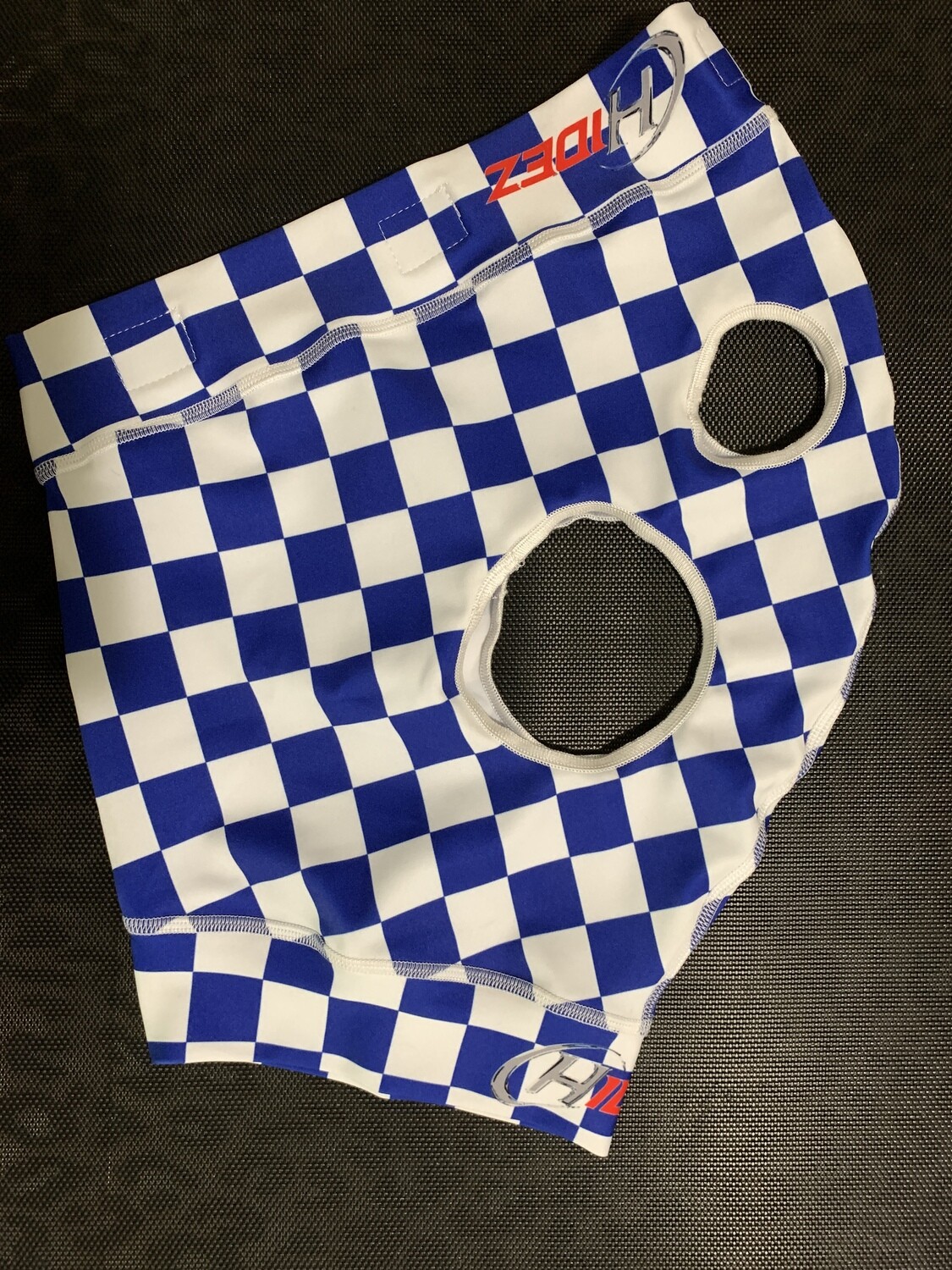 Hidez Printed Mask - medium - in-stock “blue race day” print
