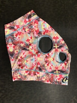 Hidez Printed Mask - medium - in-stock “Hawaiian flowers” print