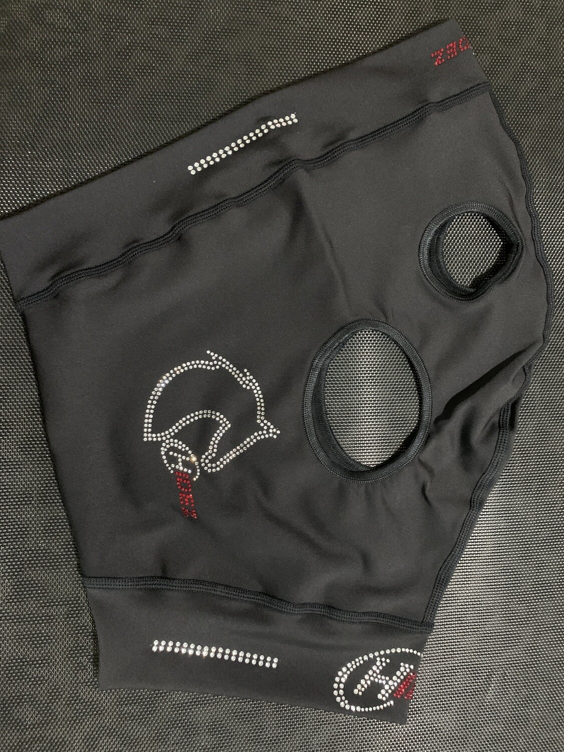 Black Medium Mask With Bling - in stock now