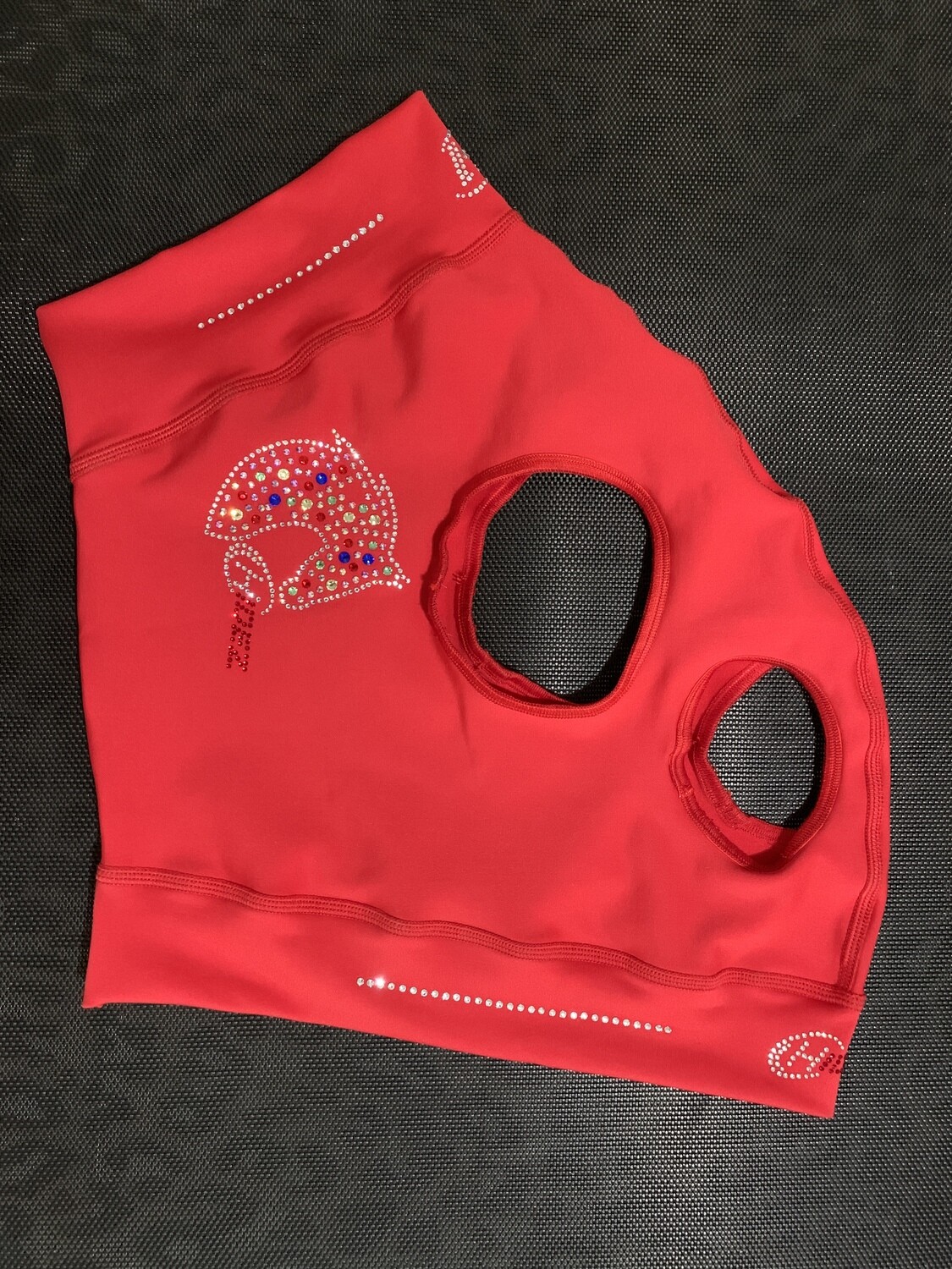Red Medium Mask With Bling - in stock now