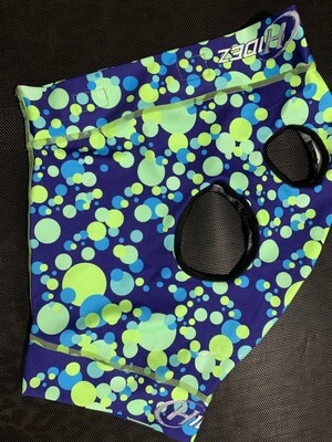 Hidez Printed Mask - small - in-stock “green bubbles ”