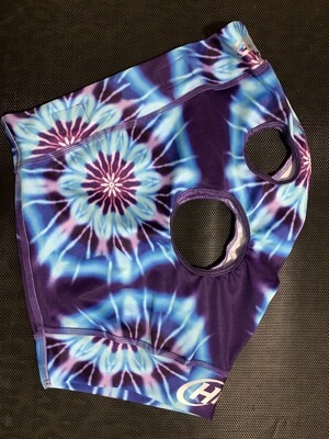Hidez Printed Mask - small - in-stock “blue snowcone”