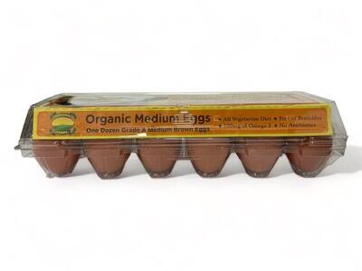 Saunder's Grade A Organic Large Brown Eggs (21oz) 596g