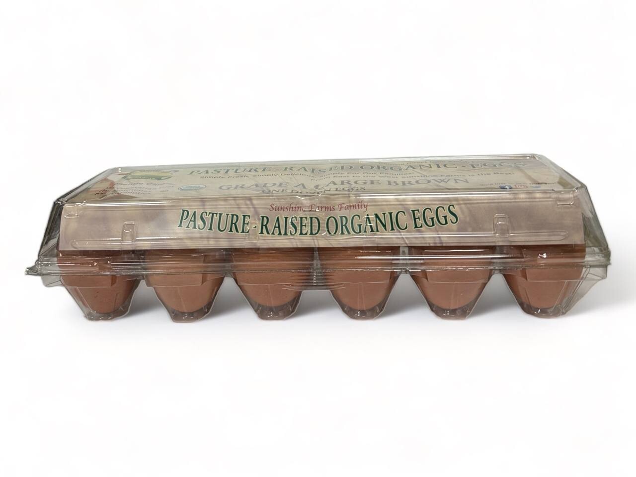 Pasture Raised Brown Organic Large Dozen (24oz) 681g