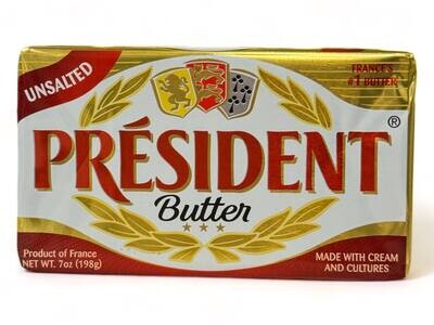 President Butter Unsalted 7oz (198g)