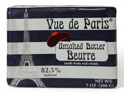 Vue de Paris Butter Unsalted 7oz (200g)
