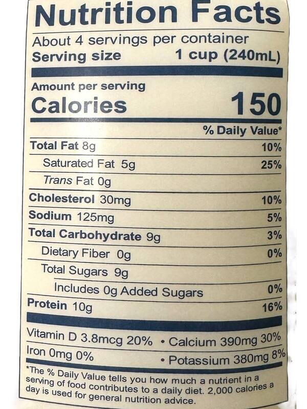 Organic Kefir Lifeway 3.25% 946ml.