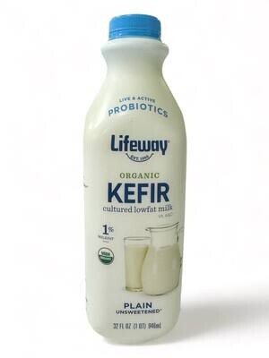 Organic Kefir Lifeway 1% 946ml.