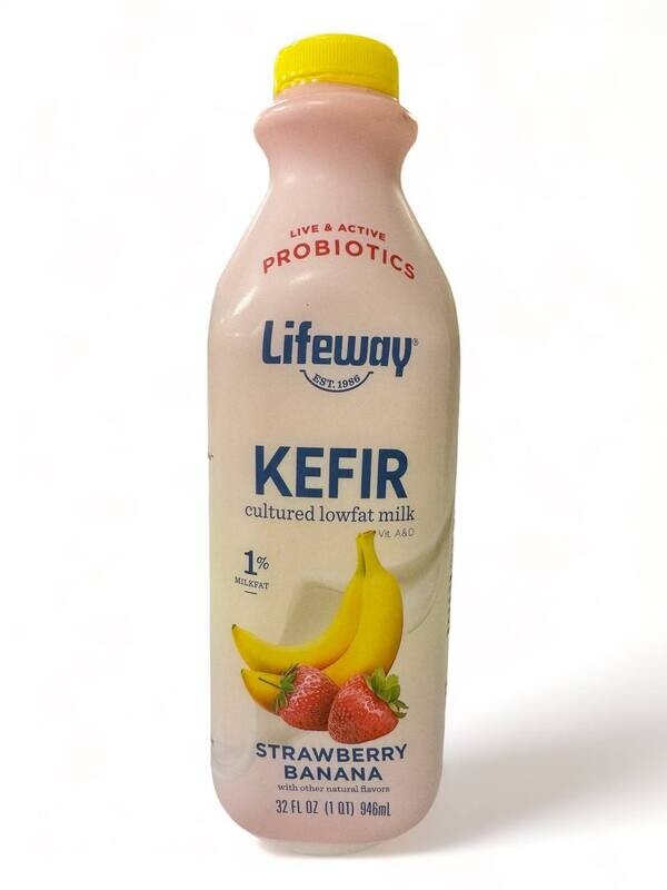 Kefir Lifeway Strawberry Banana  1% 946ml.