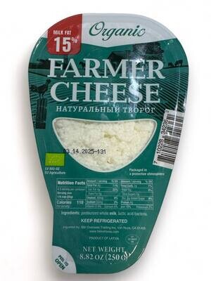 Organic Farmer Cheese 15% 8.82oz (250g)