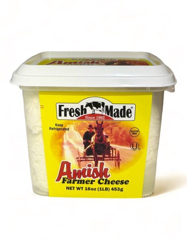 Fresh Made Farmer Cheese Amish 16oz  (453g)