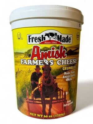 Fresh Made Farmer Cheese Amish 60oz (1700g)