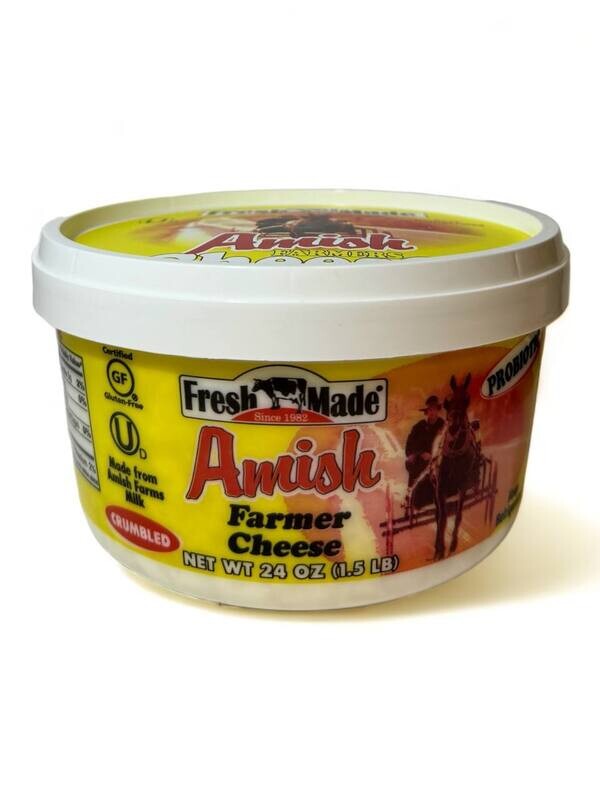Fresh Made Farmer Cheese Amish 24oz (608g)