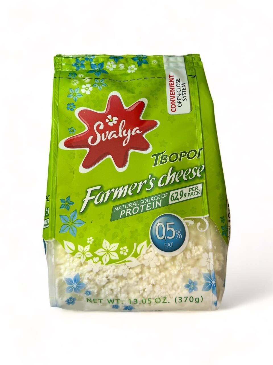 Svalya Farmer Cheese 0.5% 13.05oz (370g)
