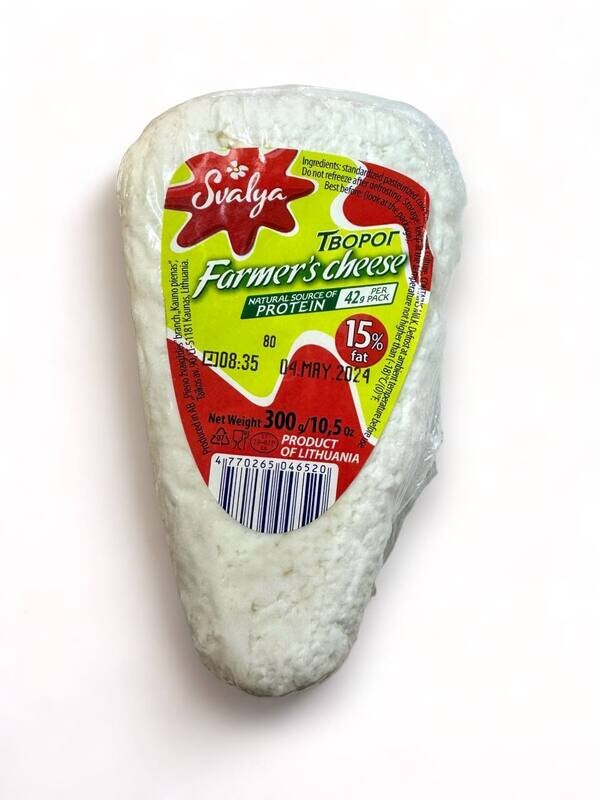 Svalya Farmer Cheese 15% 10.5oz (300g)