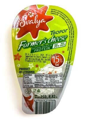Svalya Farmer Cheese 15% 8.82oz (250g)