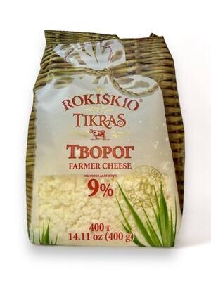 Rokiskio Farmer Cheese 9% 14.11oz (400g)
