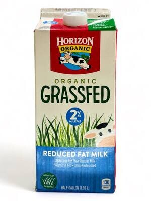 Horizon Organic Grassfed Reduced Fat Milk 2% 1.89L